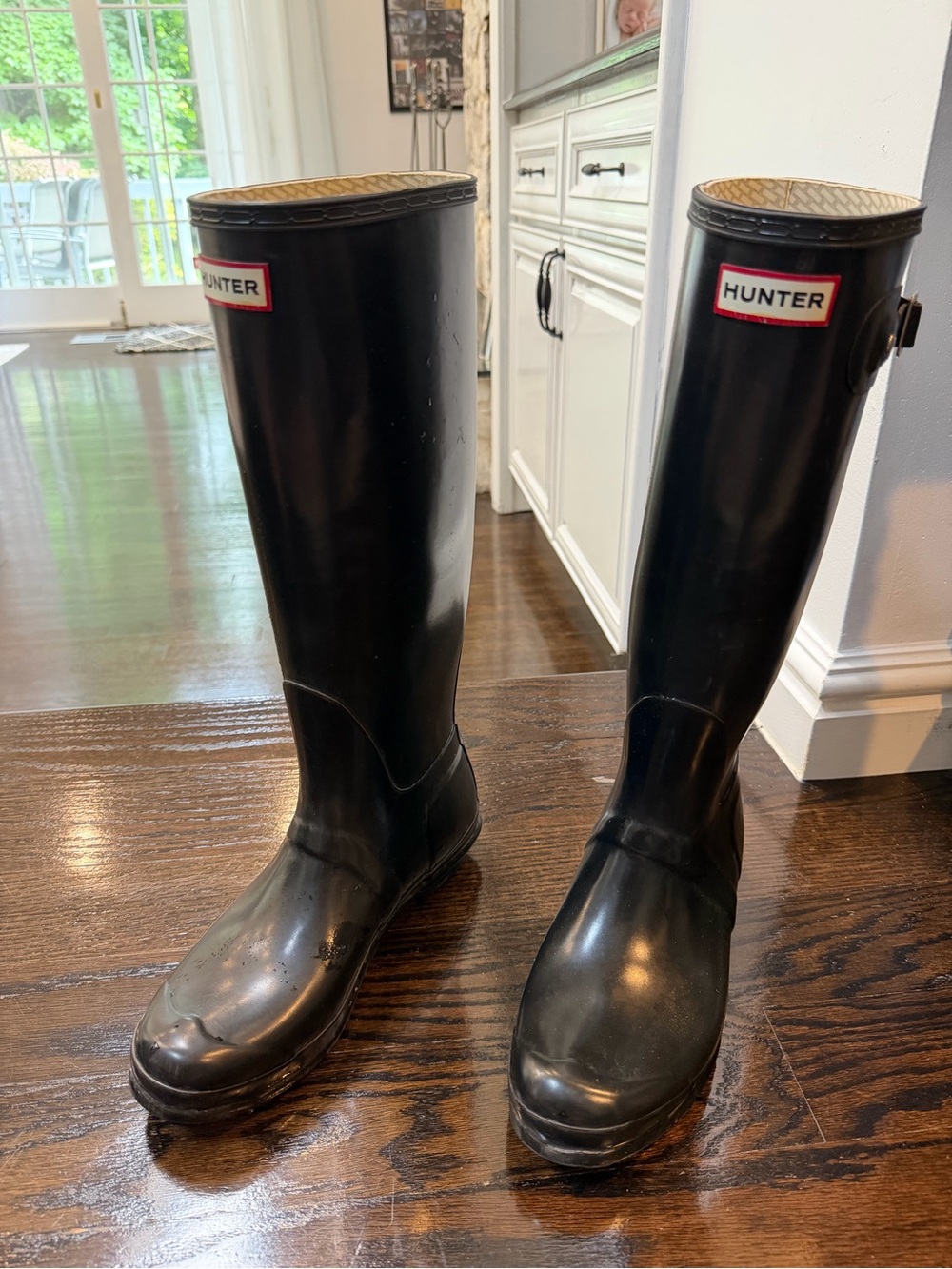 Hunter Black Tall Women's Rain Boots